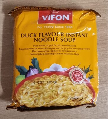 Duck flavour instant noodle soup