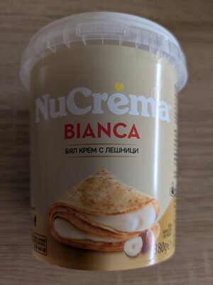 White spread with hazelnuts