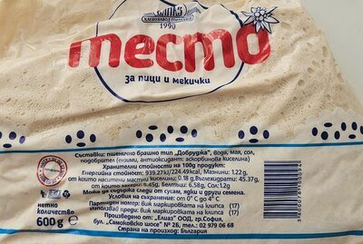 Тесто за пица