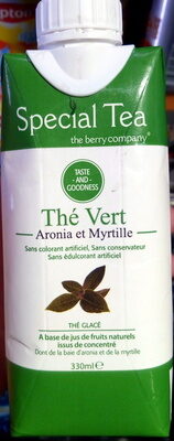 Thé vert aronia et myrtille