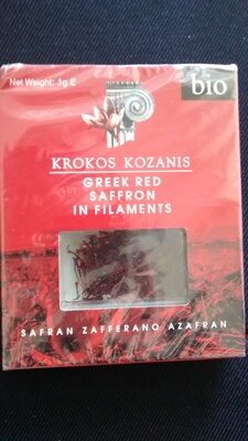 Greek red saffron in filaments