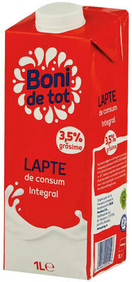 Boni Lapte de consum integral 3,5% grasime