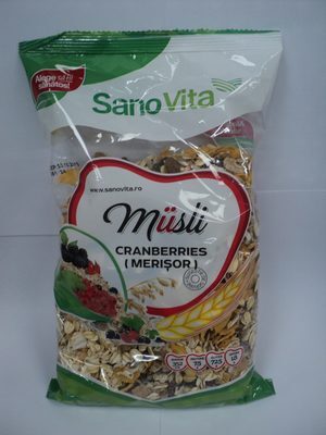 SanoVita Musli cu merisoare