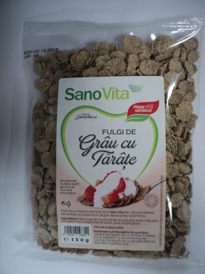 SanoVita Fulgi de grau cu tarate