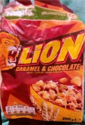 Lion caramel and chocolate