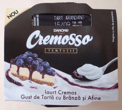 Danone Cremosso Tentatii Iaurt cremos cu gust de tarta cu branza si afine