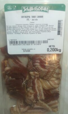 Zlatiborac tanka slanina listići