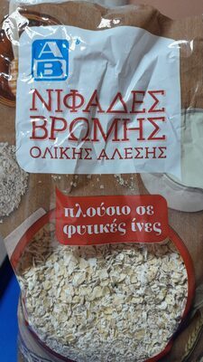 Νιφάδες βρωμης ολικής άλεσης