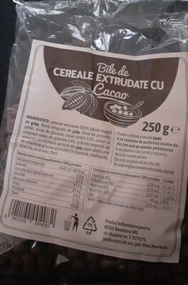 Bile de cereale extrudate cu cacao